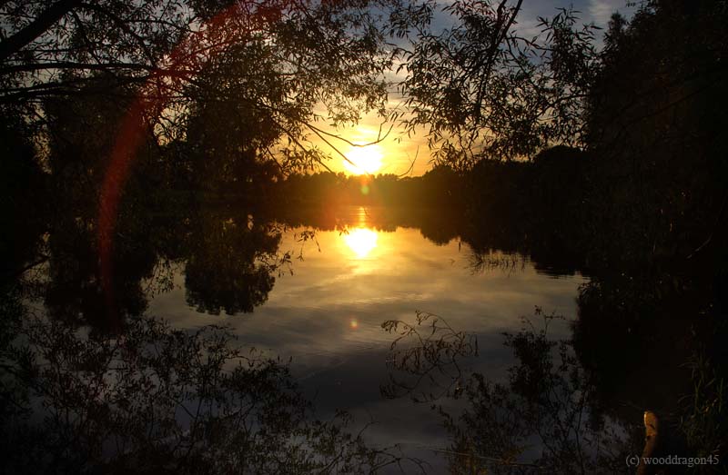 Dark Lake Sunset